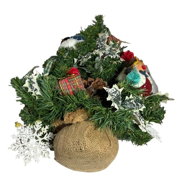 Christmas Tree Old World Vintage Hand Made Tabletop Vintage Decorated 21 inches - Picture 8 of 14